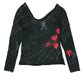 Y2k Desigual Long Sleeve Top Black - M