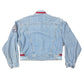 Vintage Golo Golo Denim Jacket Striped Blue - S
