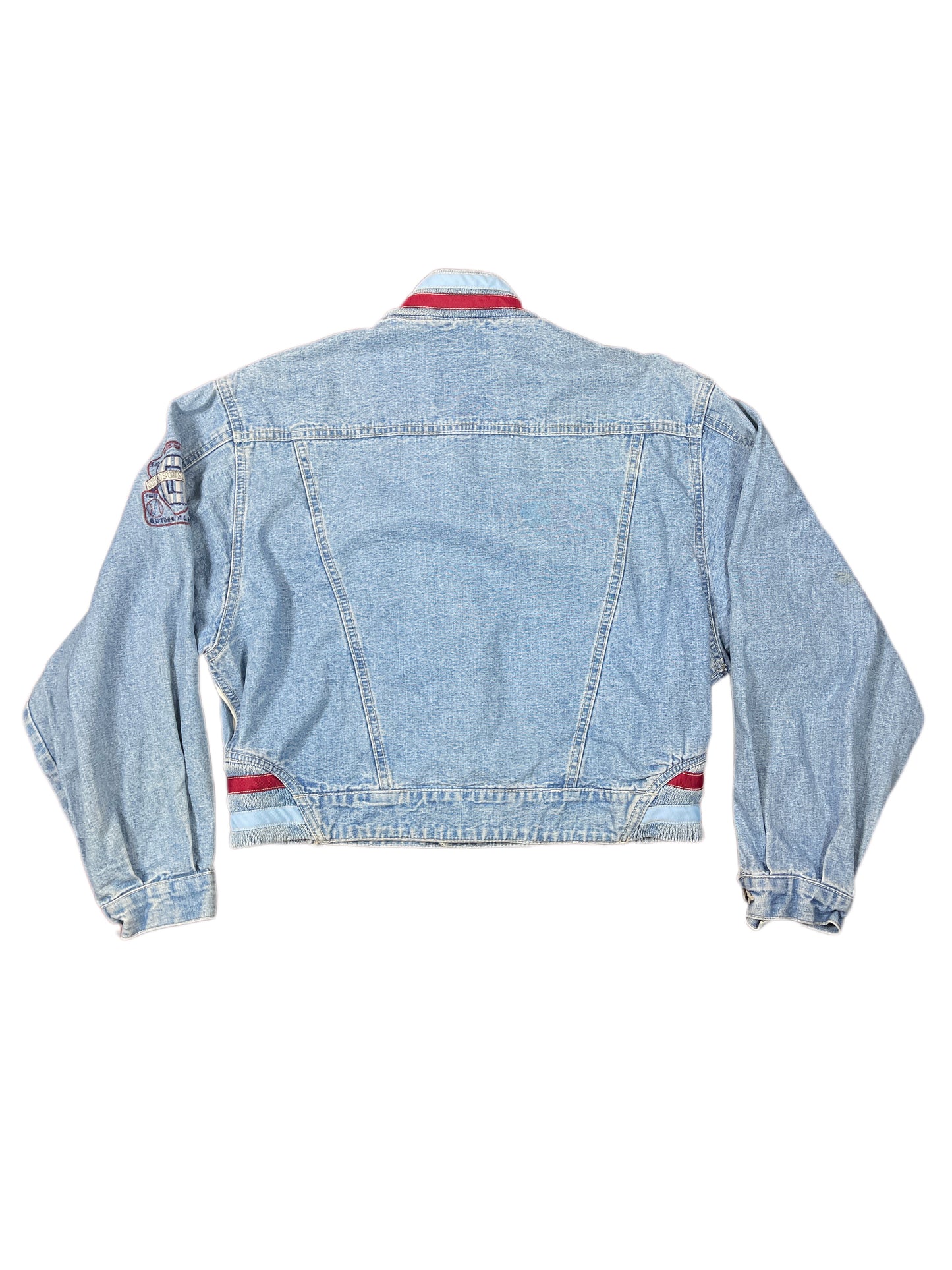 Vintage Golo Golo Denim Jacket Striped Blue - S
