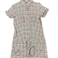 Y2k Pimkie Short Sleeve Dress Gray Pink - XS