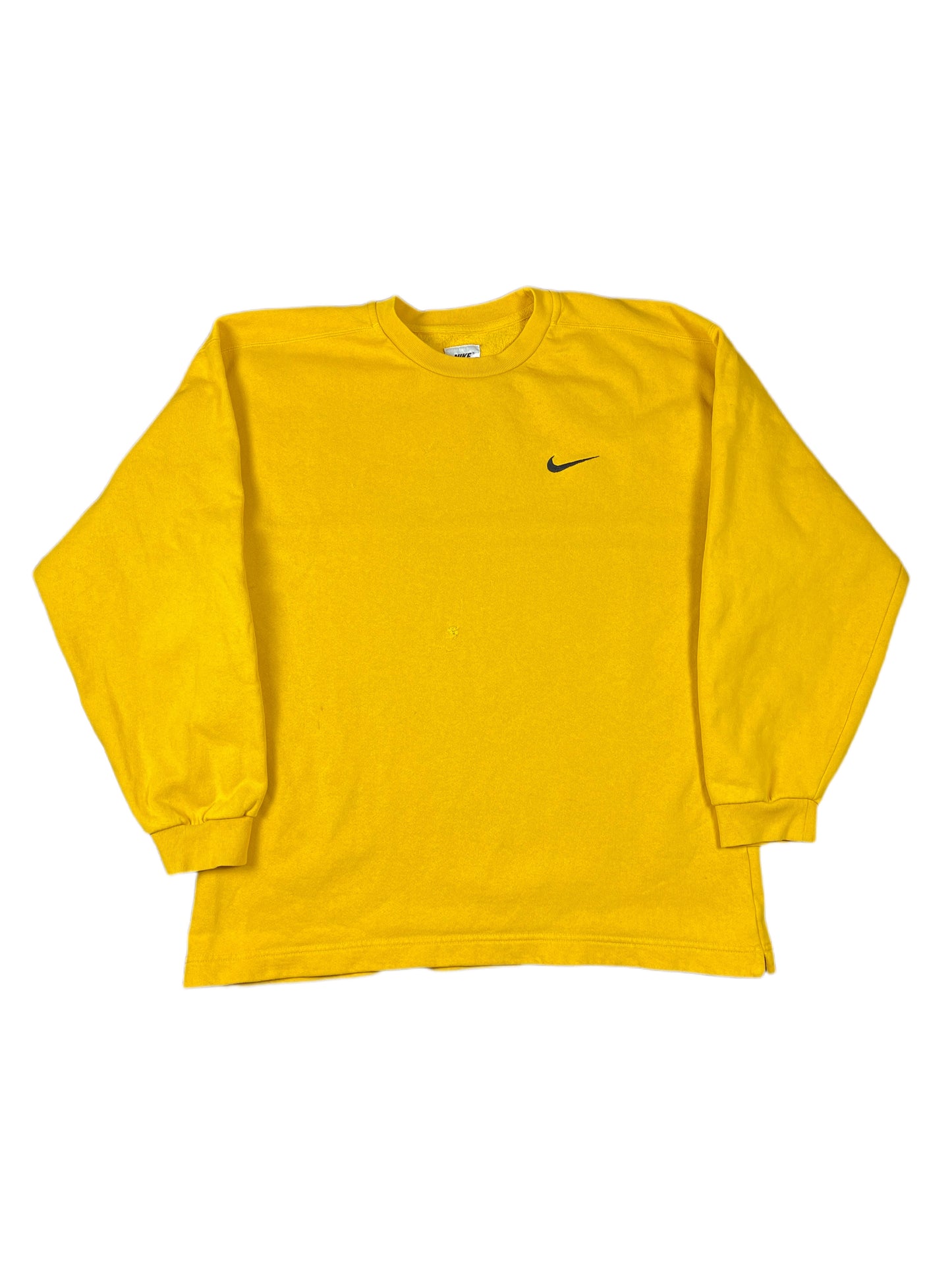 Vintage Nike 90s Sweatshirt Yellow L
