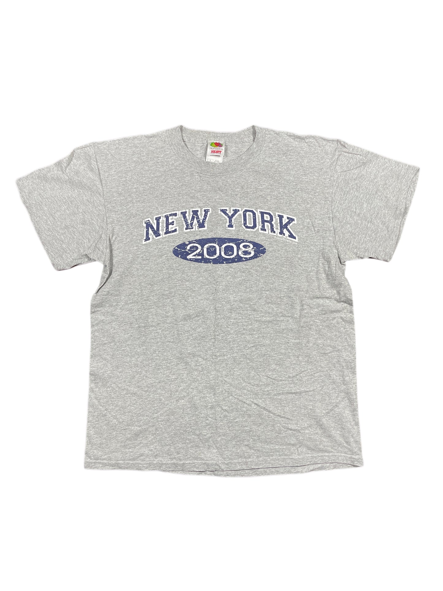 VIntage Fruit of the Loom New York T-Shirt Gray - L