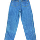 Vintage French Navy High Waist Denim Pants Blue - M