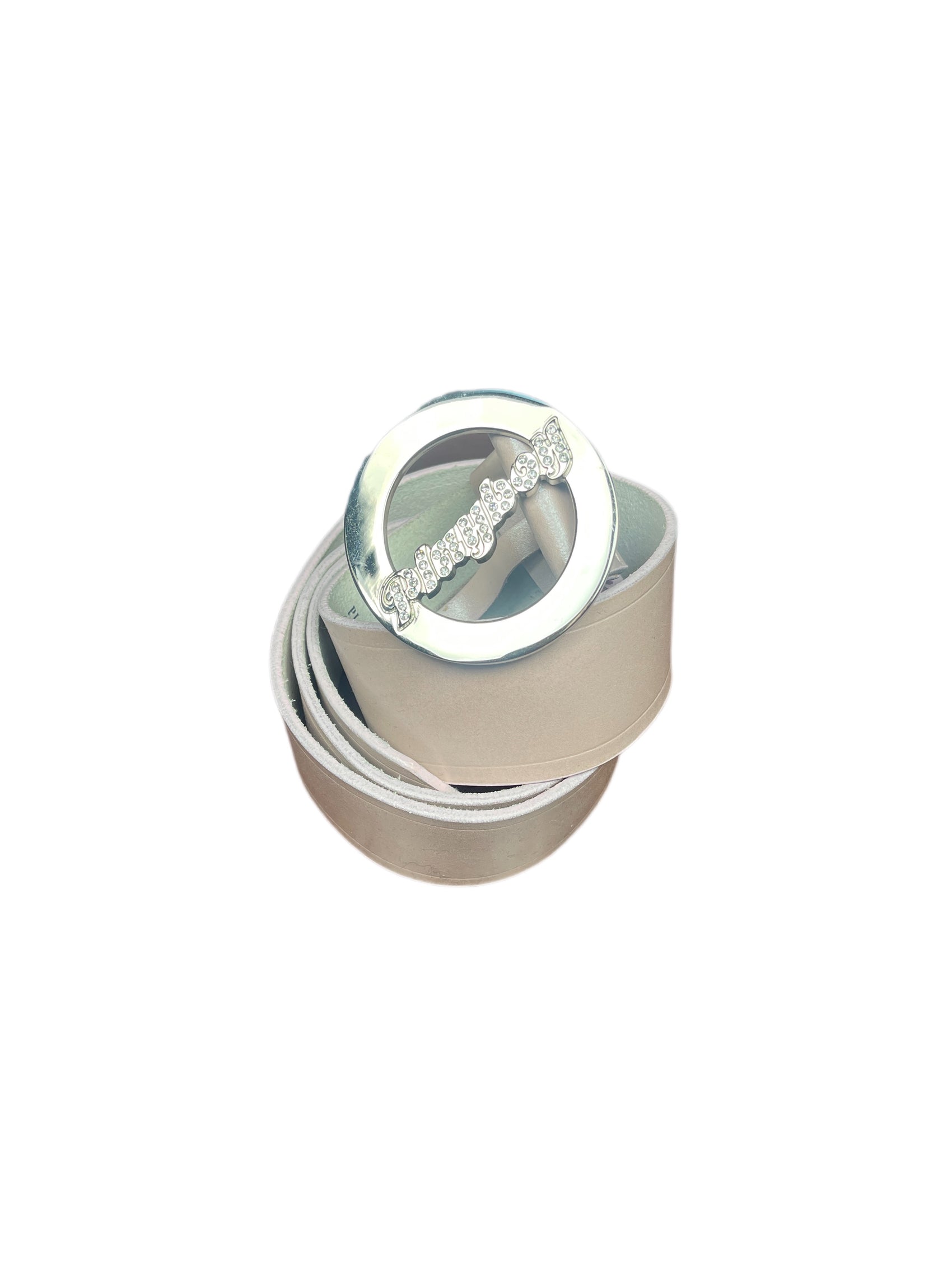 Y2k Playboy Leather Plug Belt Rose 2004