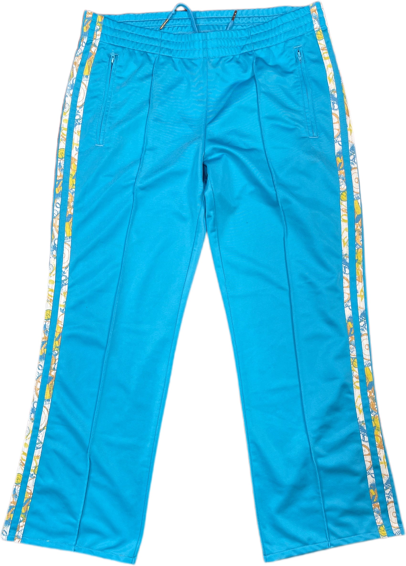 Adidas Blue Track Pants Blue Polyester L
