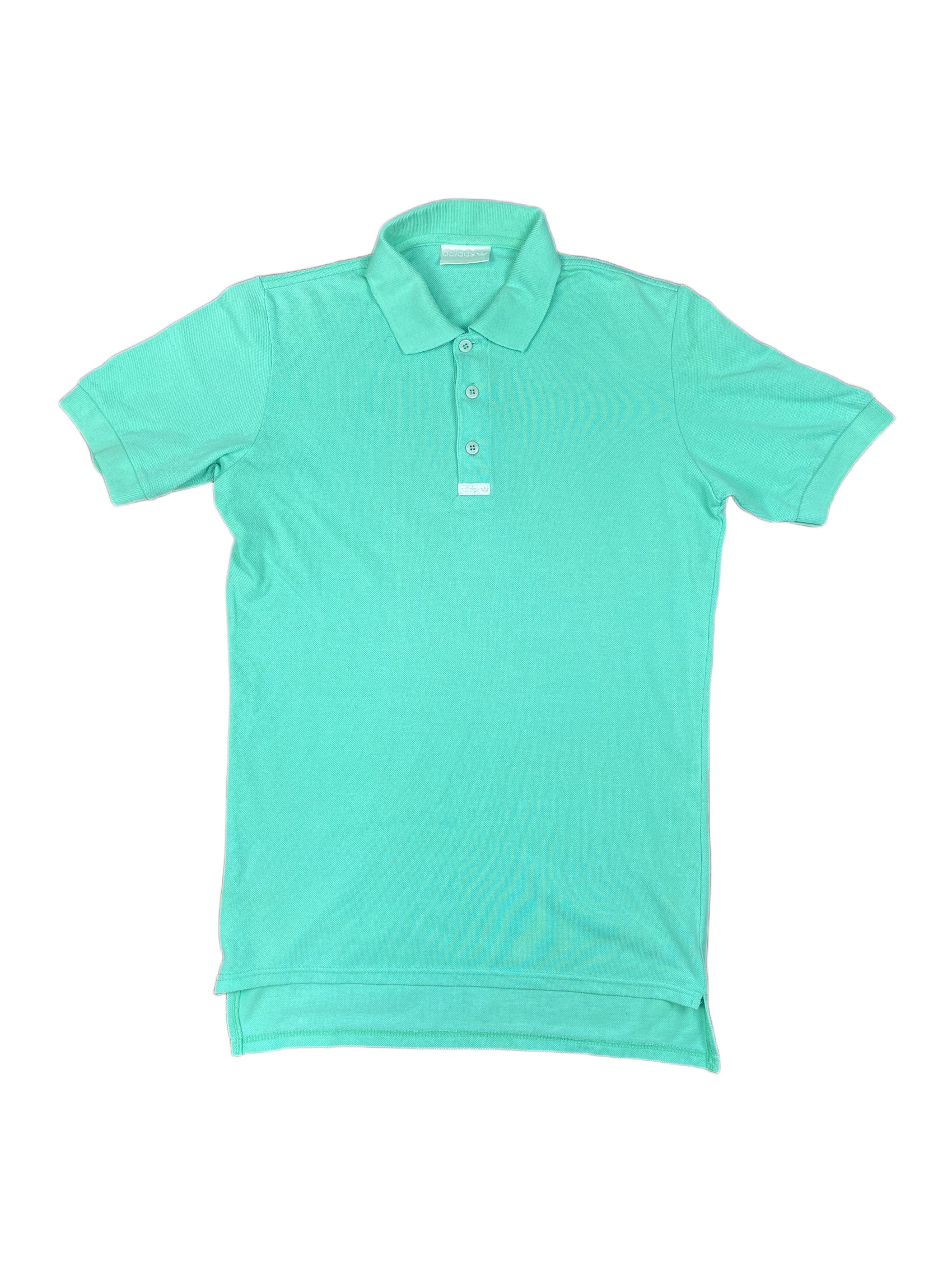 Vintage Adidas Polo Shirt Turquoise - M