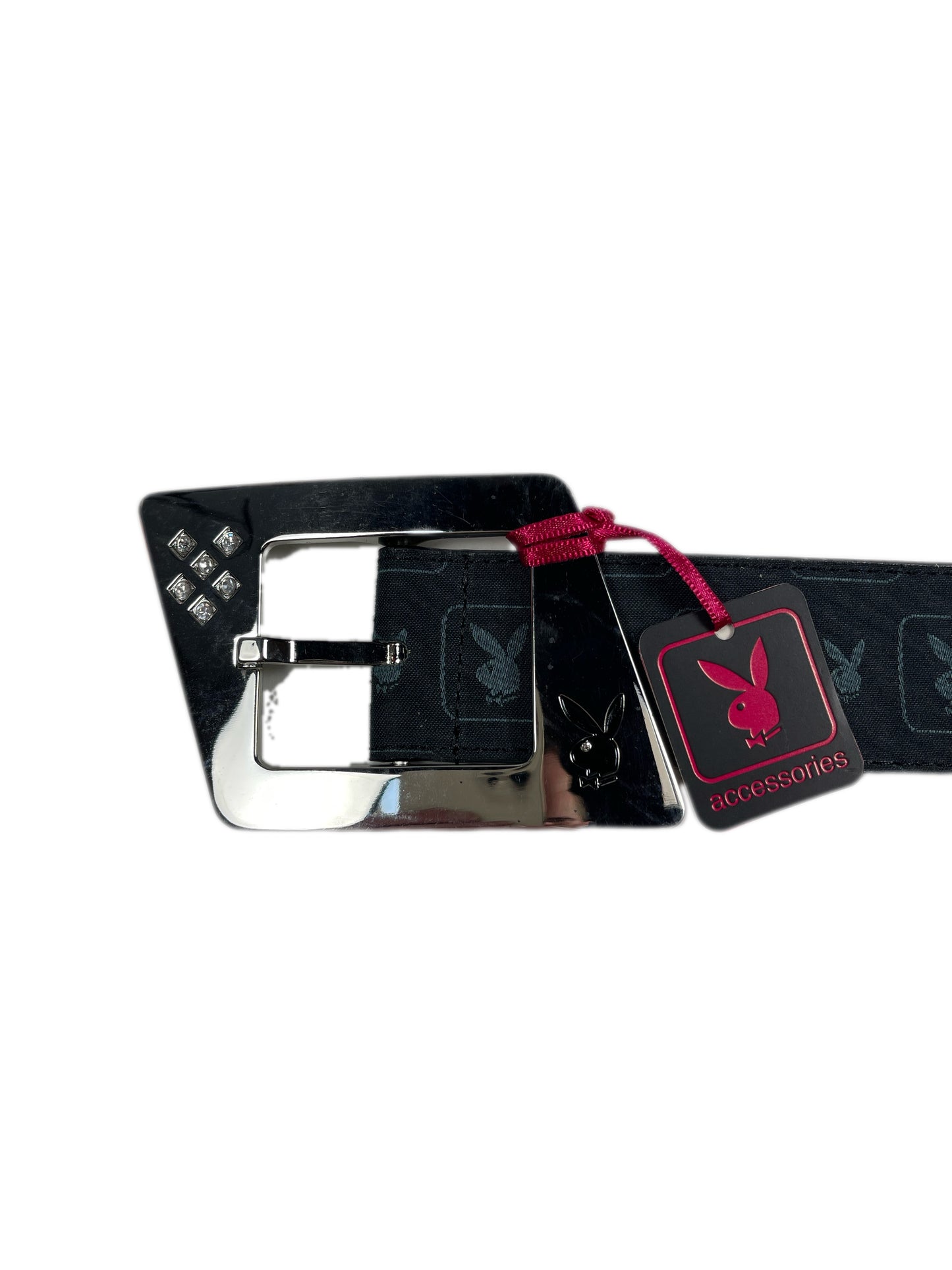 Y2k Playboy Belt Black 2004