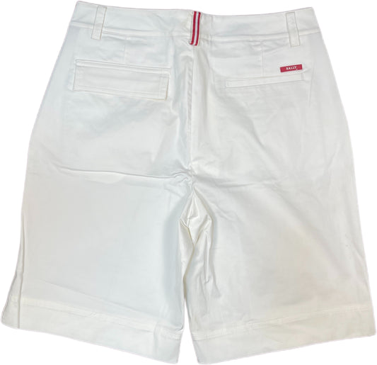 Bally Golf Bermuda Shorts White Cotton Blend M