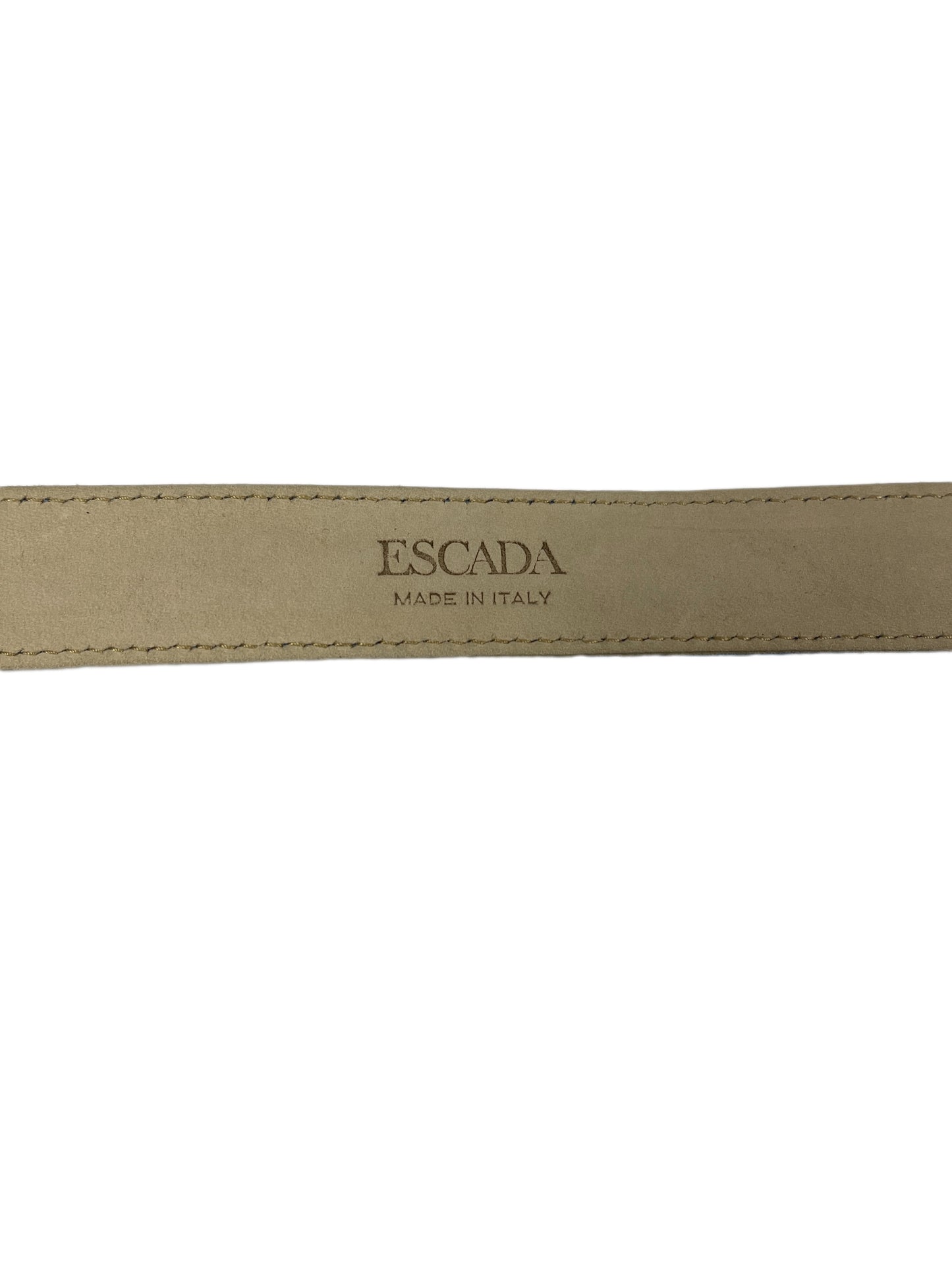 Vintage Escada Leather Belt Blue