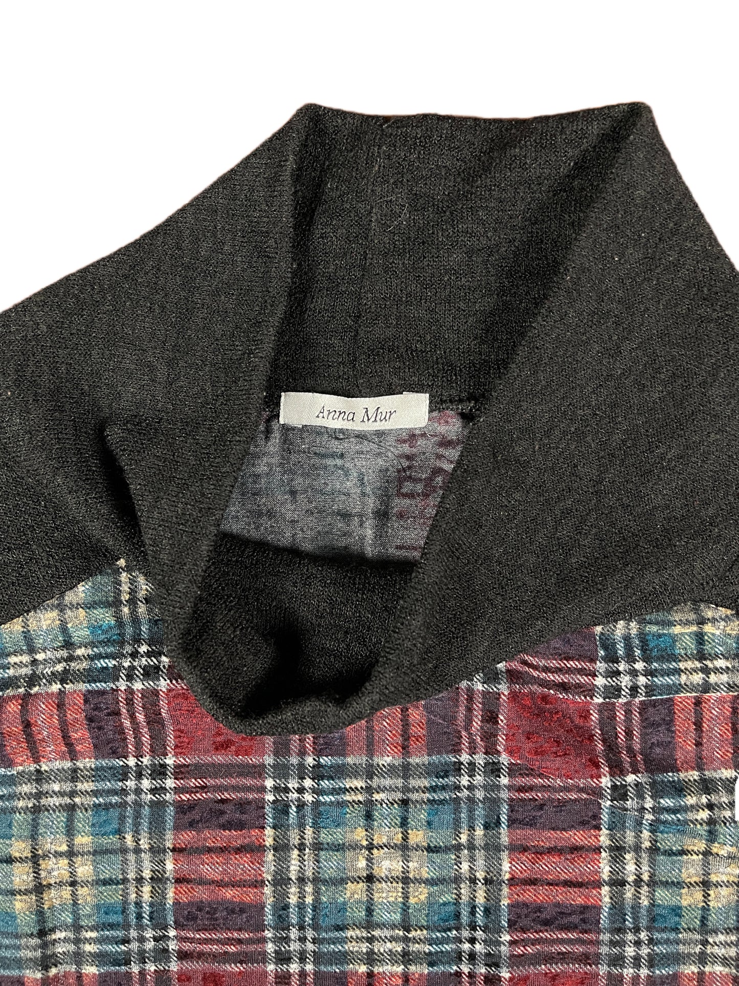 Vintage Anna Mur Long Sleeve Dress Black - M/L