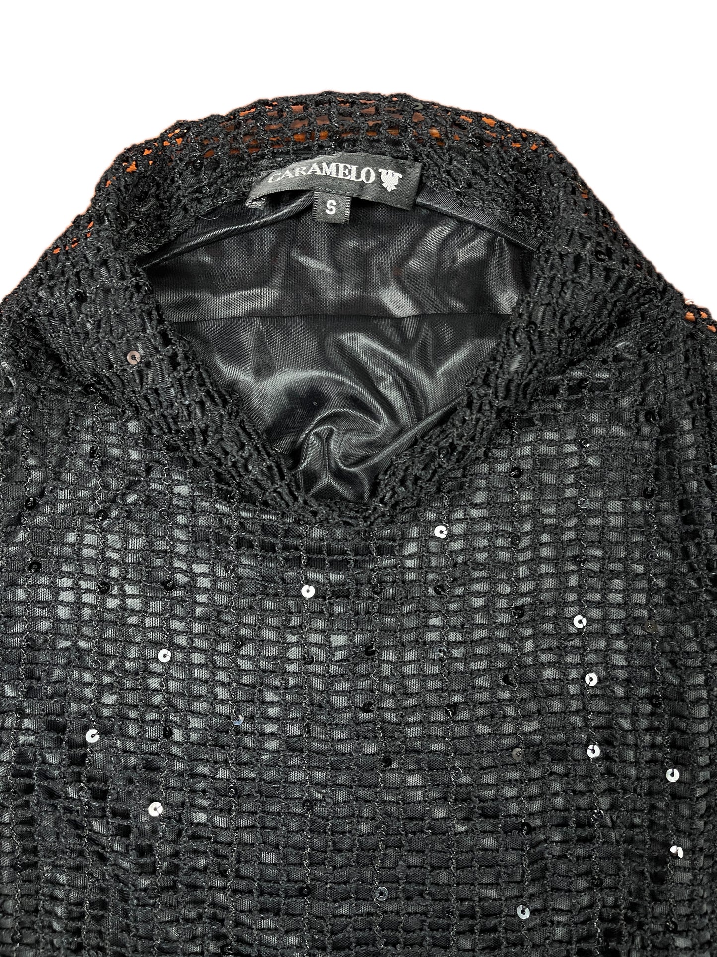 Y2k Caramelo Sleeveless Top Black S