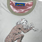 Y2k 2008 Cat Woman Short Sleeve Top White -/M