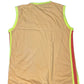 Y2k Cool Cat Tank Top Orange Yellow - XL