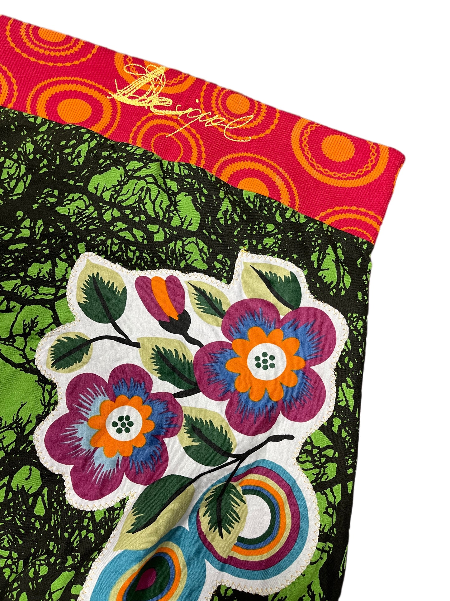 Y2k Desigual Skirt Multicolor - S