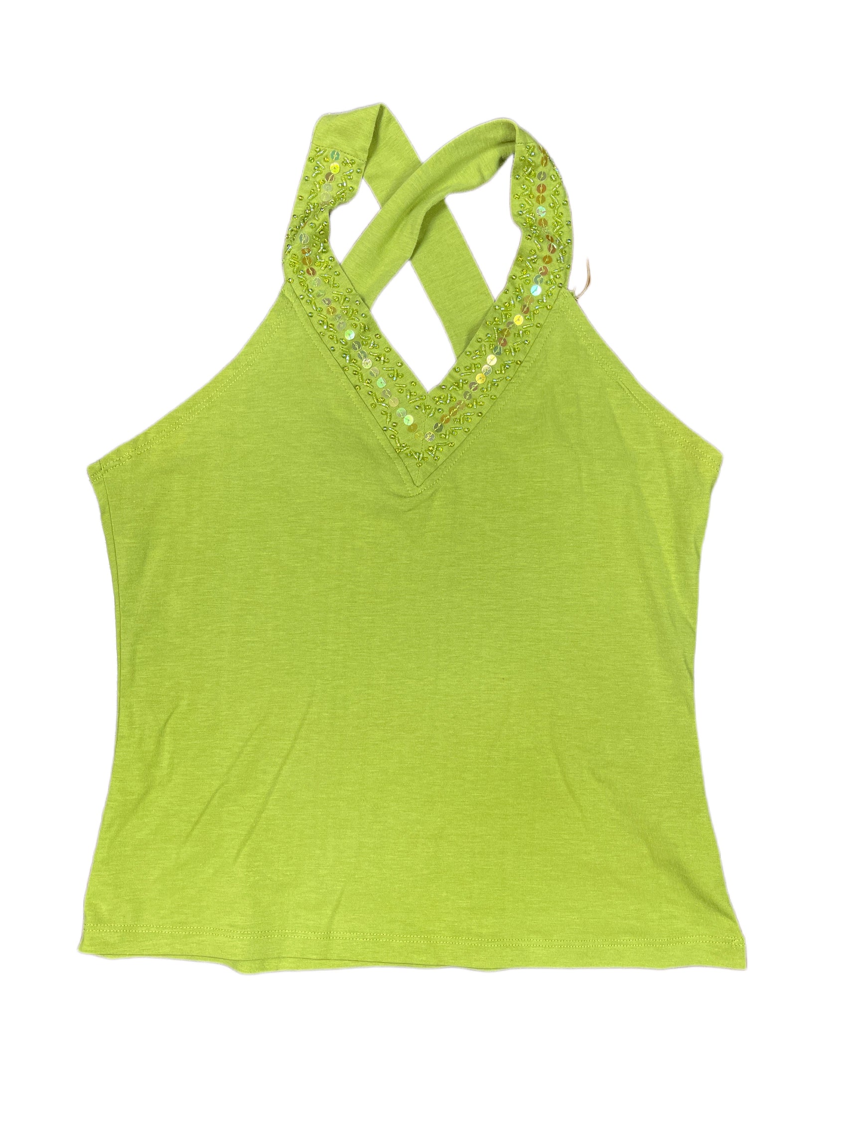 Vintage Tanna Sleeveless Top Green - M