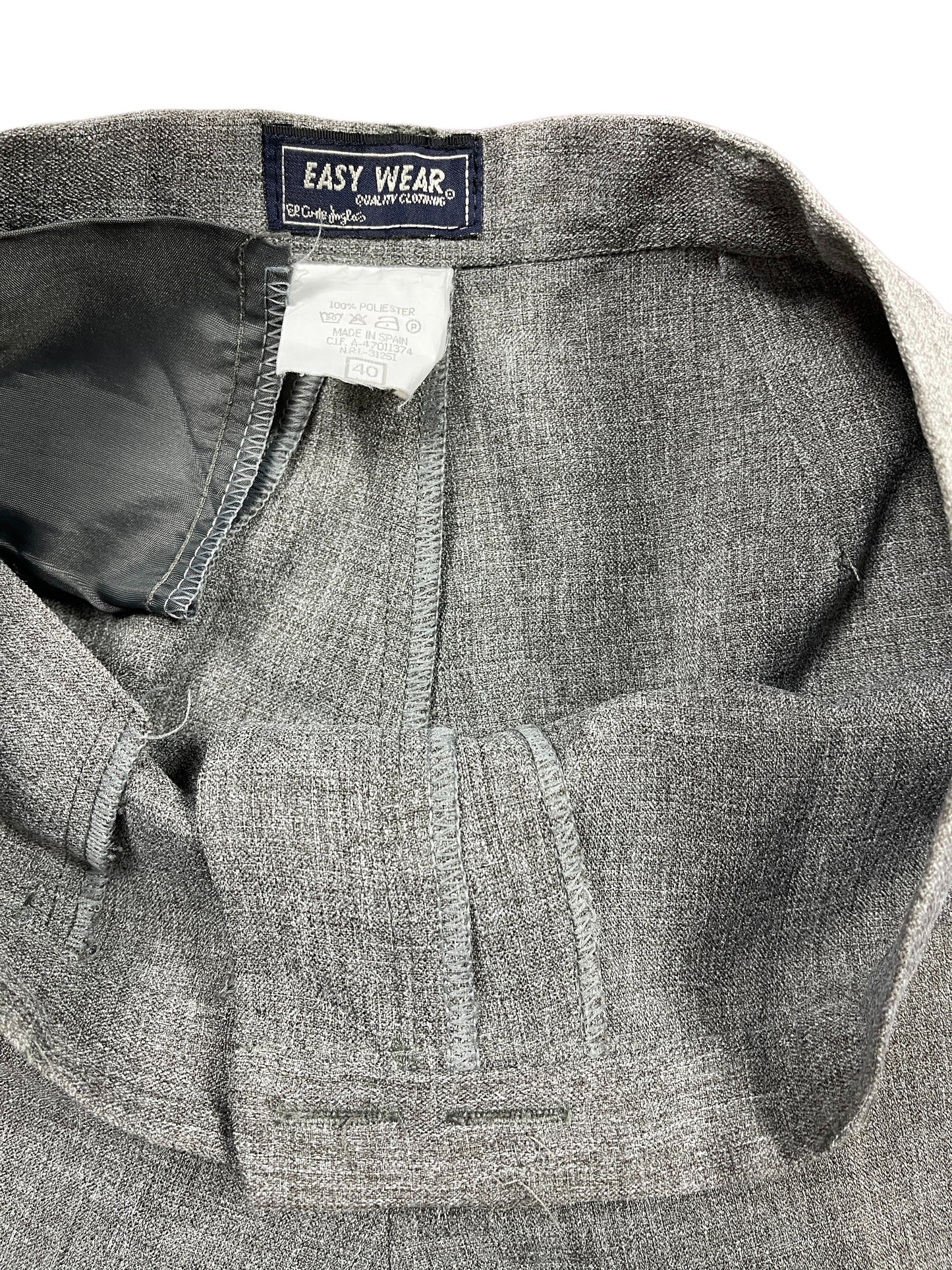 Vintage Easy Wear Bootcut Cloth Pants Gray - L