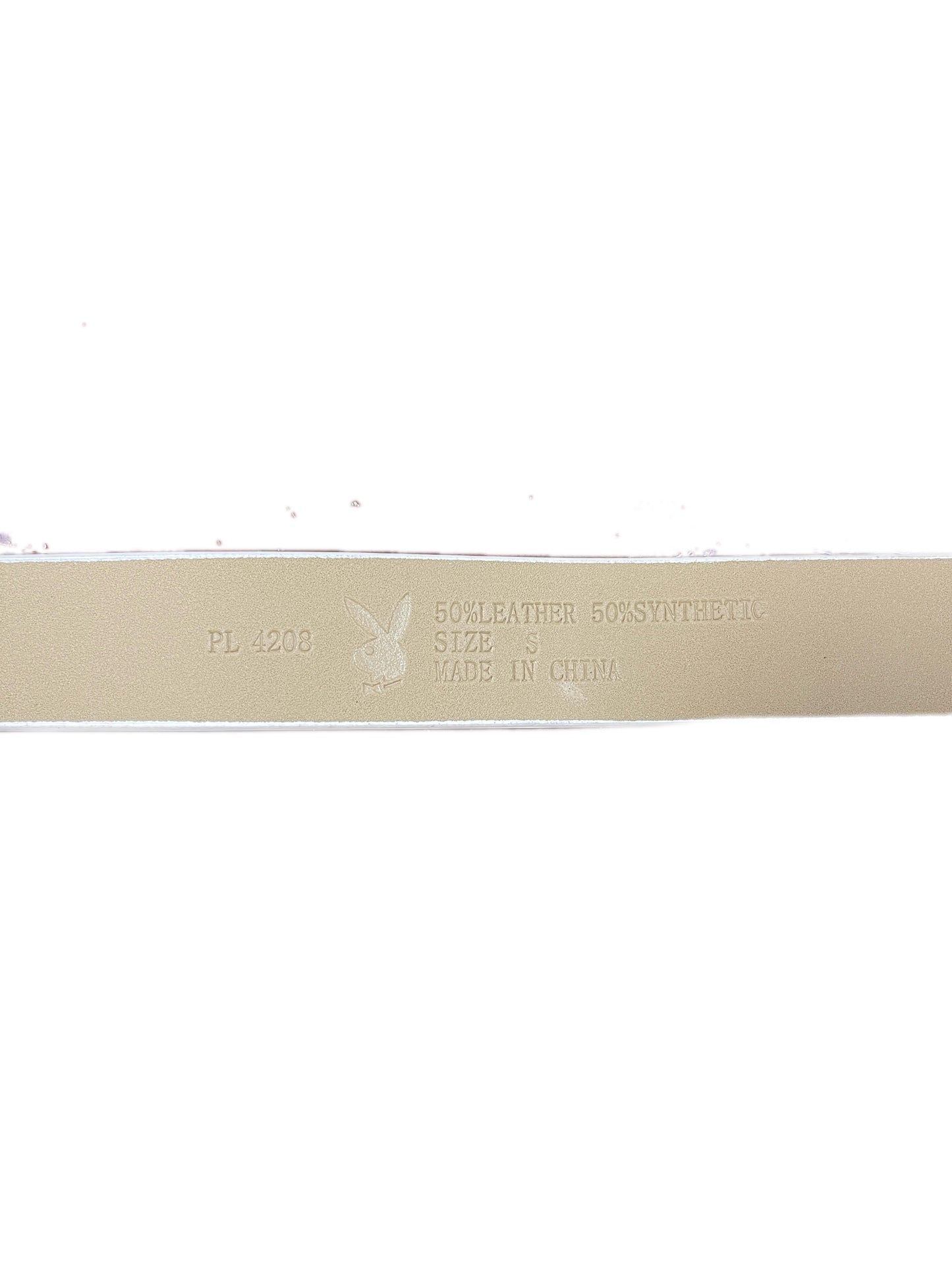 Y2k Playboy Belt White 2004