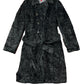 Vintage Anna Mara Fake Fur Coat Black - M