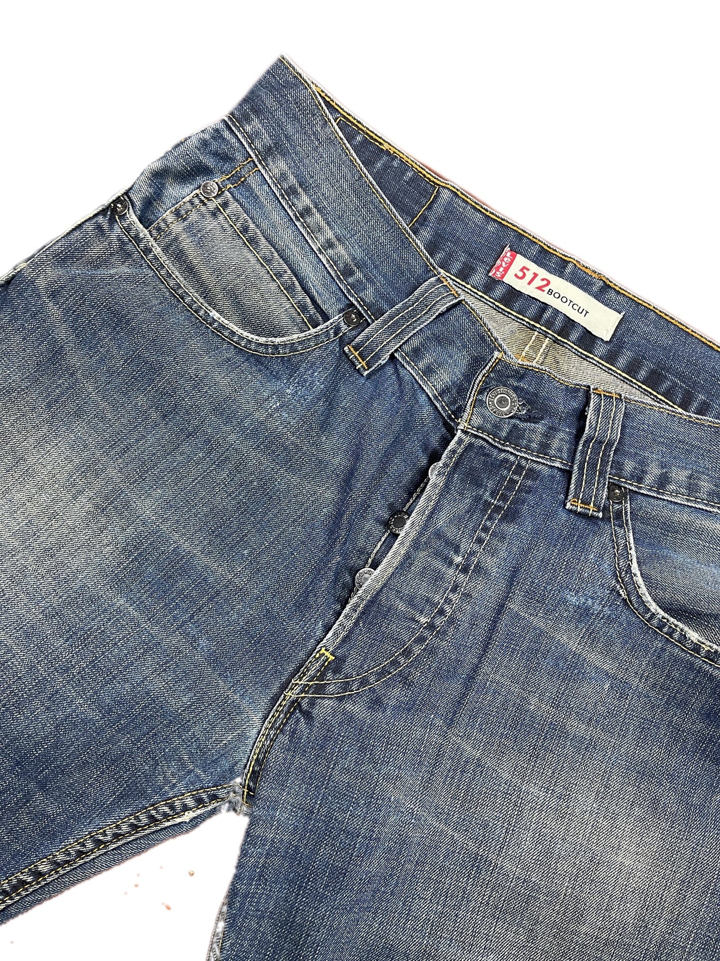 Y2k Levi's 512 Bootcut Denim Pants Blue - L