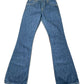 Vintage Levi's Low Waist Flared Denim Pants Blue - S/M