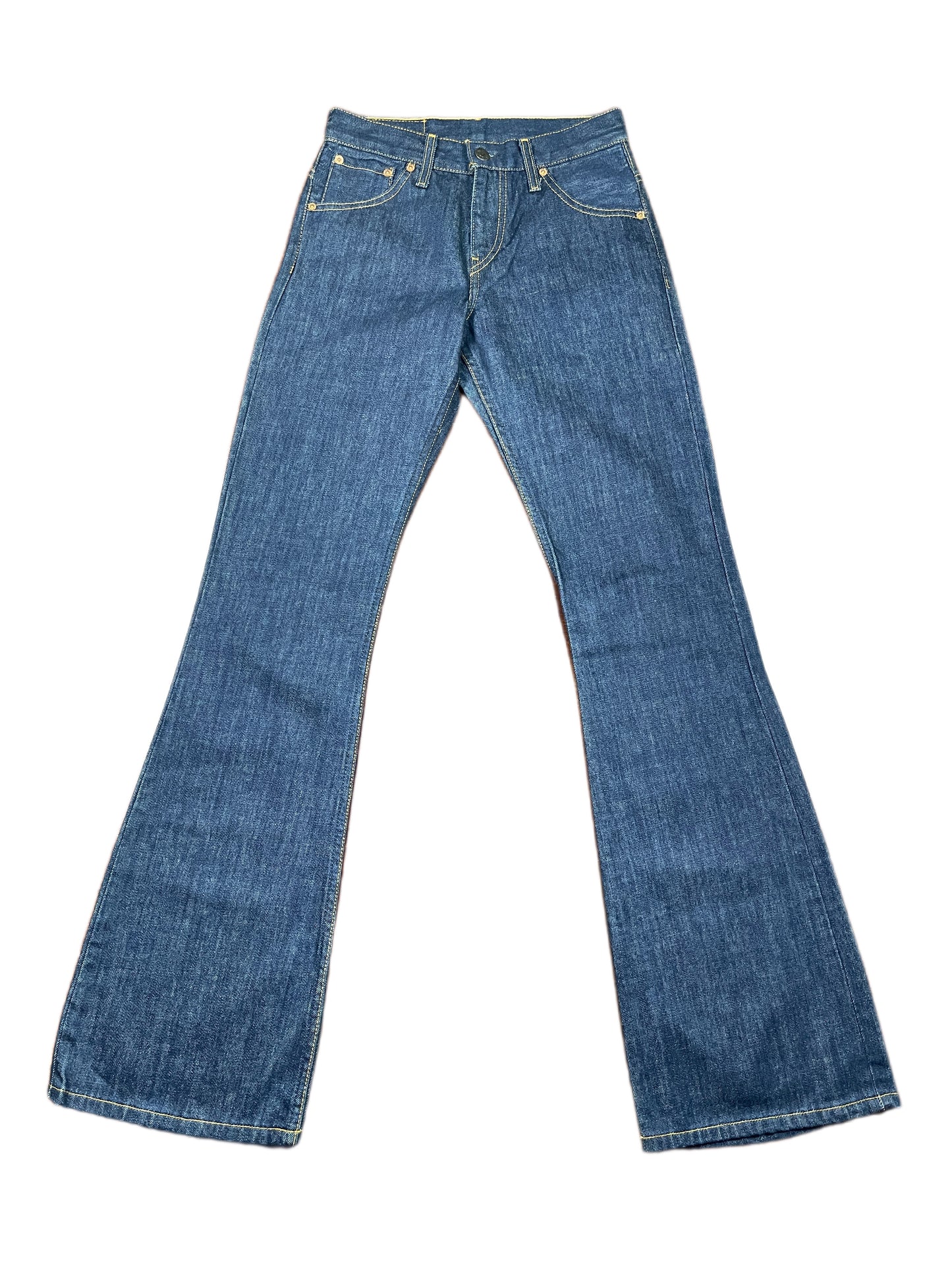 Vintage Levi's Low Waist Flared Denim Pants Blue - S/M