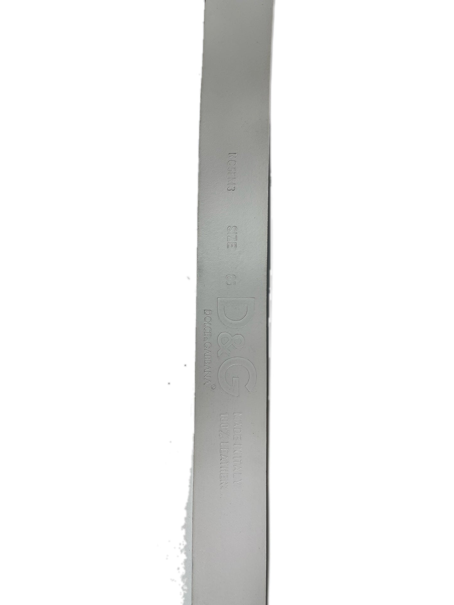 Y2k Dolce & Gabbana Leather Plug In Belt Baby Blue 2000s