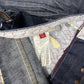 Y2k Springfield Bootcut Denim Pants Blue White - XS