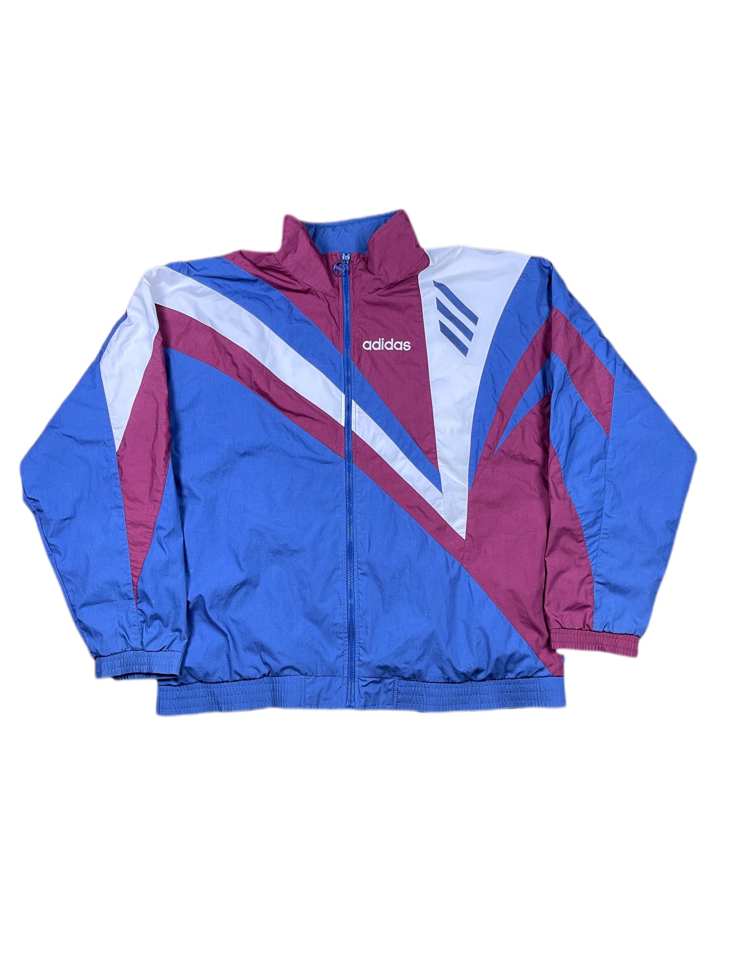 Vintage Adidas Sport Jacket Blue Red - XXL