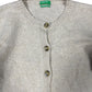 Benetton Knitted Wool Cardigan Cream - L