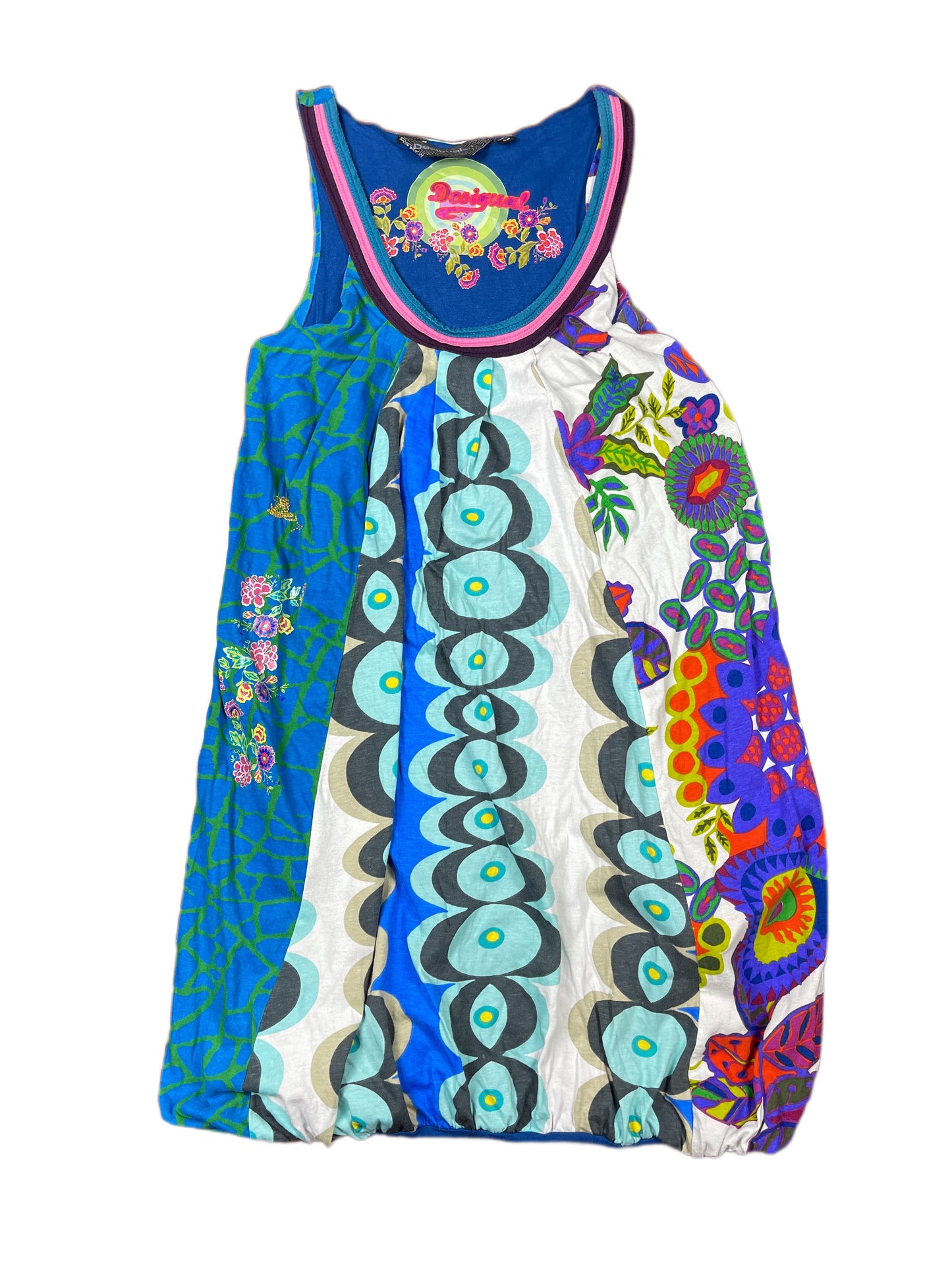 Y2k Desigual Sleeveless Dress Multicolor - M