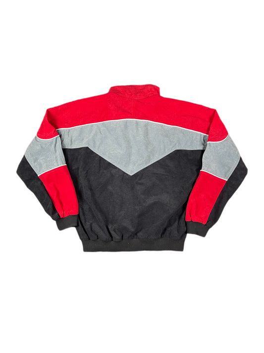 Vintage Nike Sport Flannel Jacket Black Red Gray - S/M