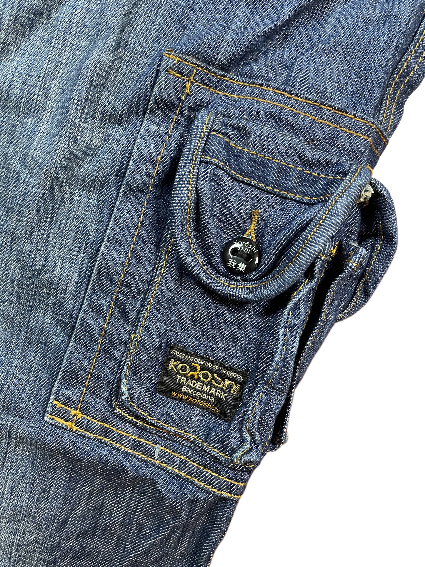Y2k Koroshi Denim Pants Blue - XL