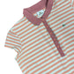 Lacoste Short Sleeve Dress Salmon White - XL