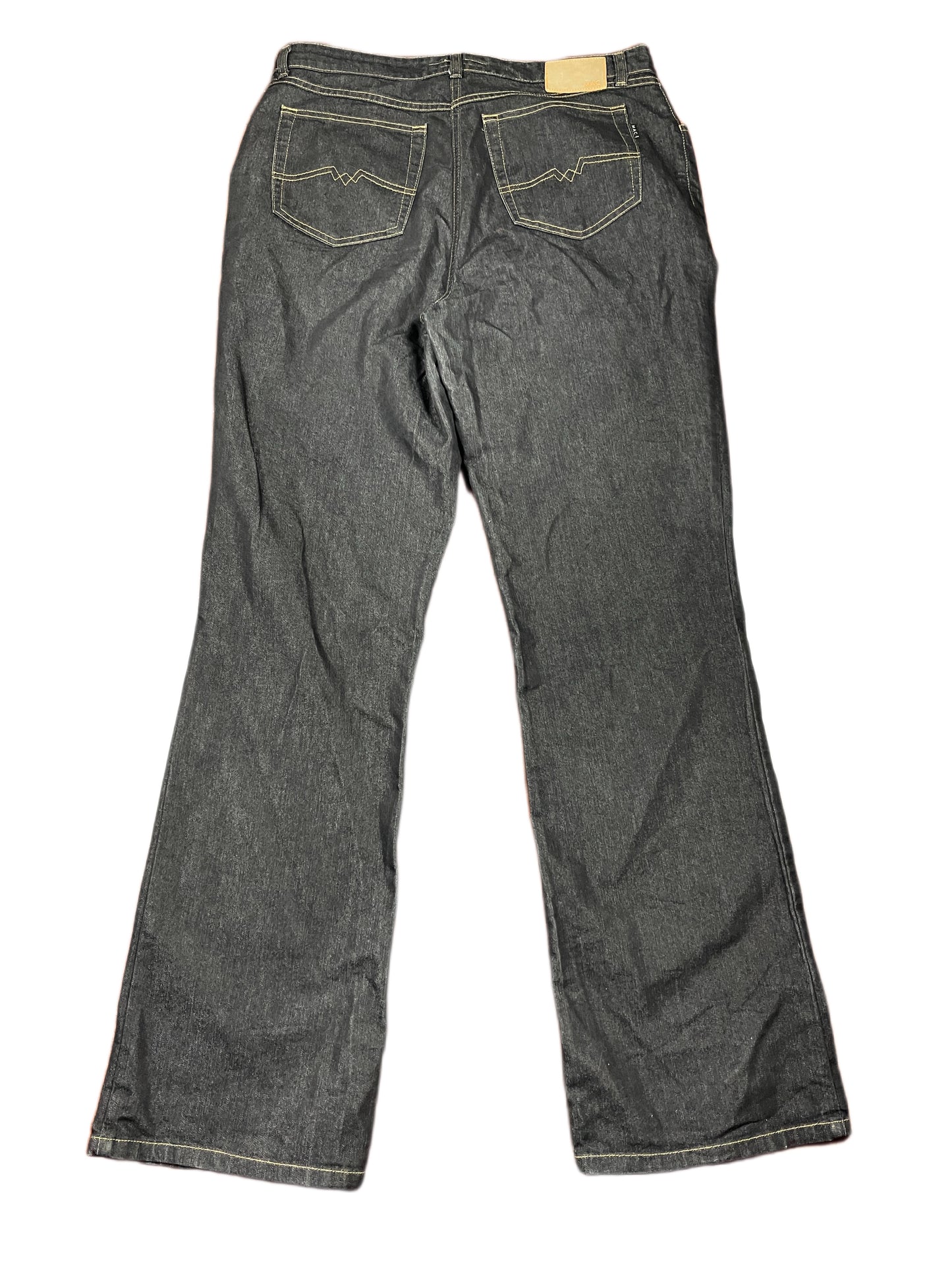 Y2k MAC Flared Denim Pants Black Blue - XXL