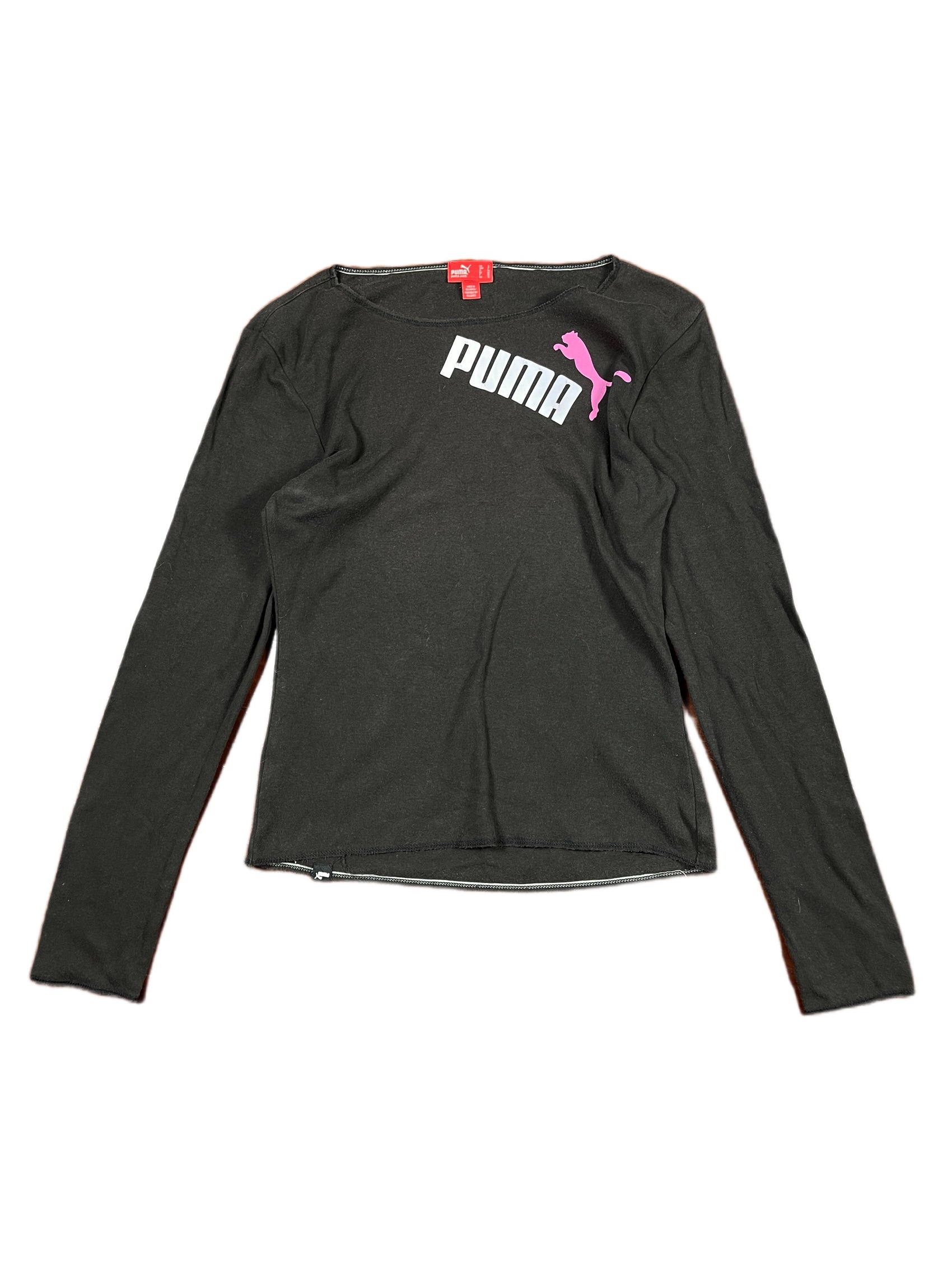 Puma Long Sleeve Top Black - S