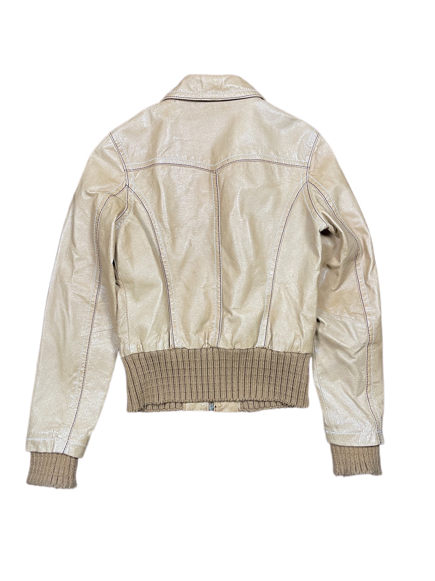 Y2k TU Heather Jacket Brown Beige - S