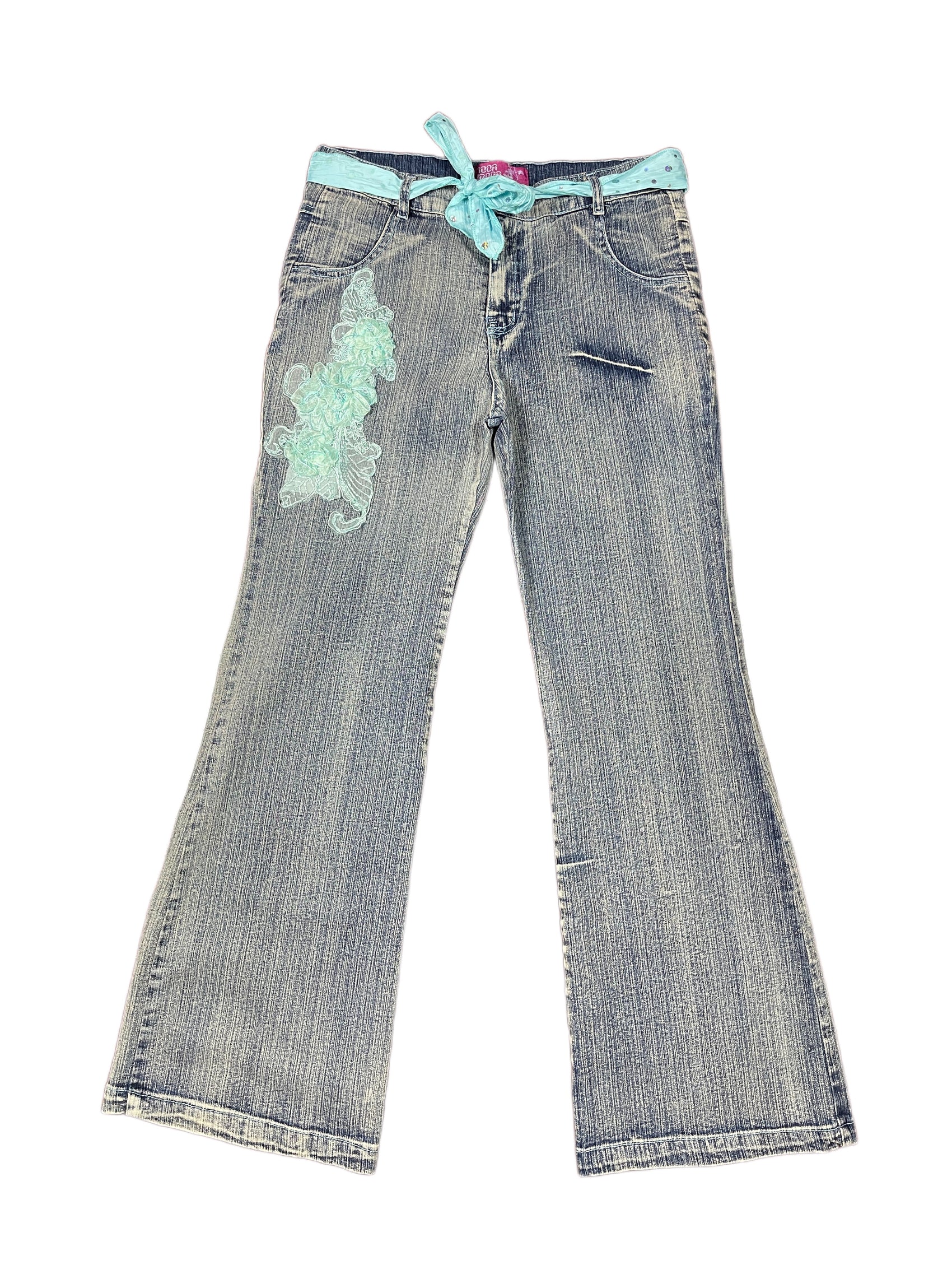 Y2k Moda Europa Denim Pants Blue - S