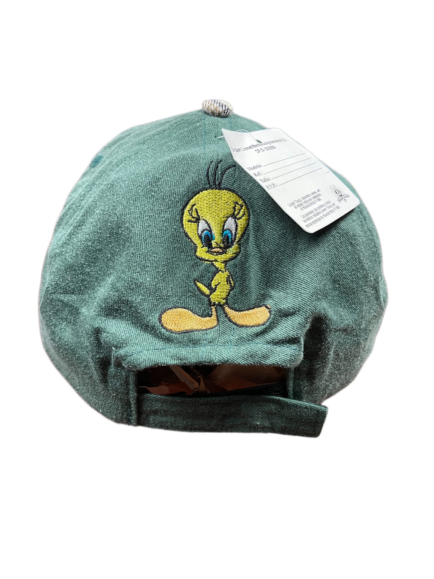 Vintage Tweety Looney Tunes Warner Bros Cap Green