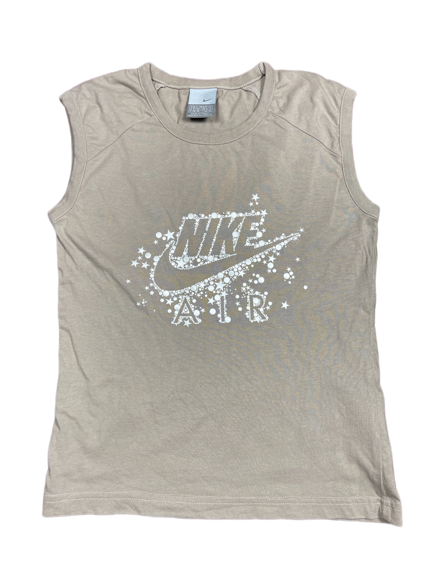 Y2k 2000s Nike Air Sleeveless Top Khaki S