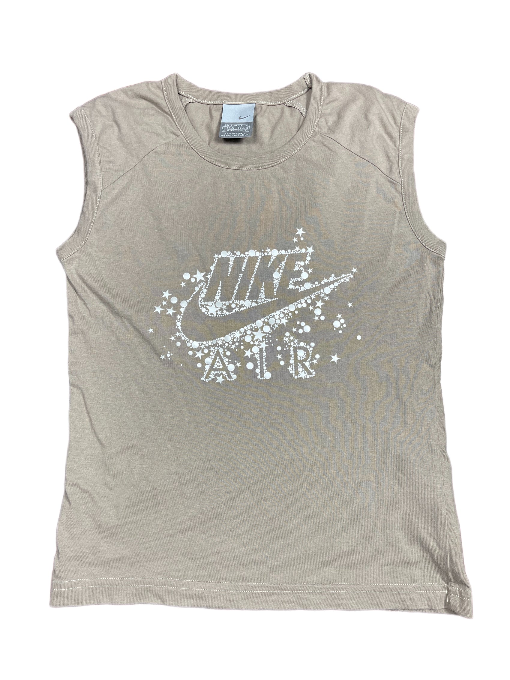Y2k 2000s Nike Air Sleeveless Top Khaki S