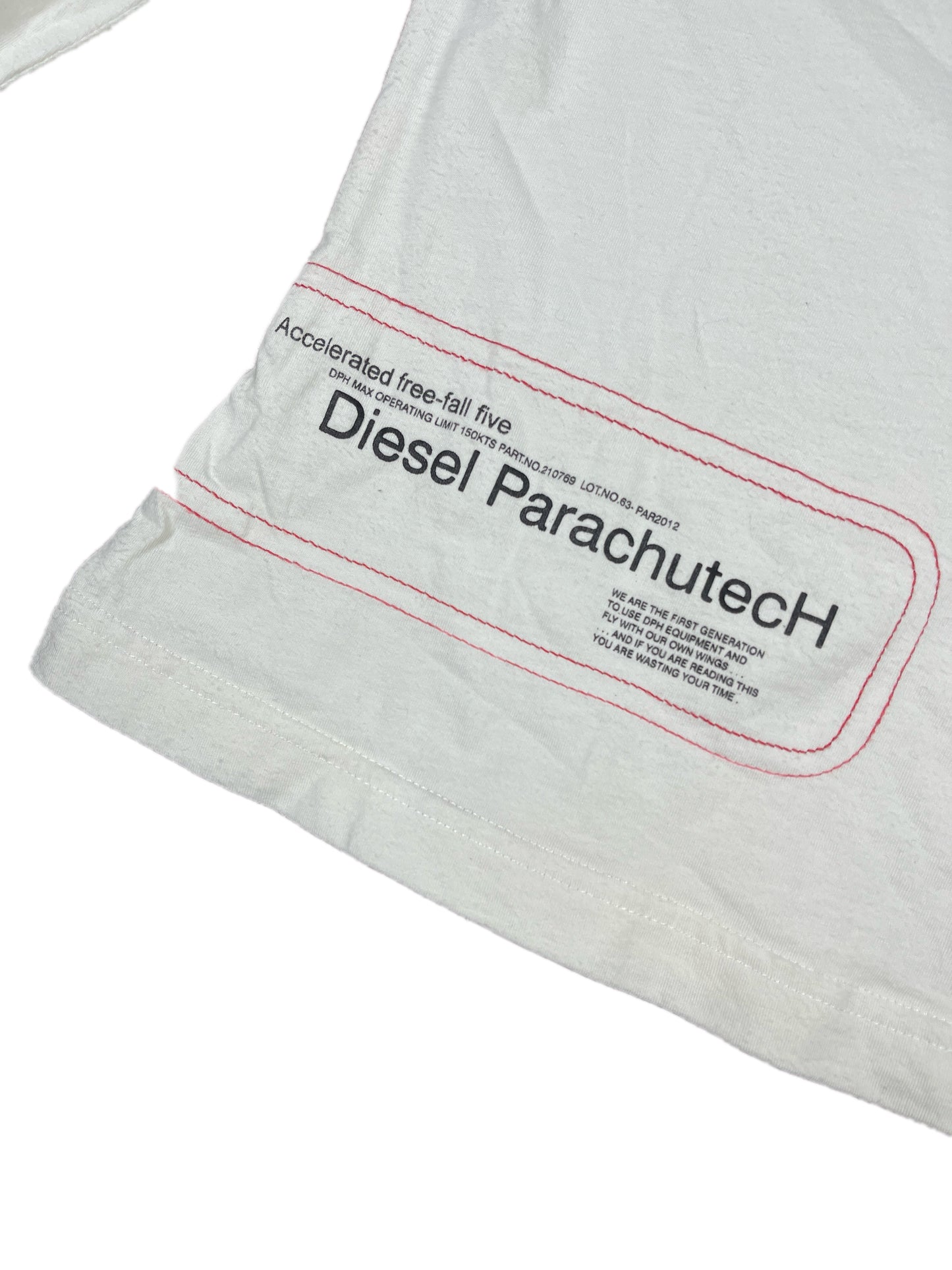 Y2k Diesel Long Sleeve Top White - L