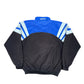 Vintage 90s Adidas Flannel Velur Sport Jacket Blue Black - L