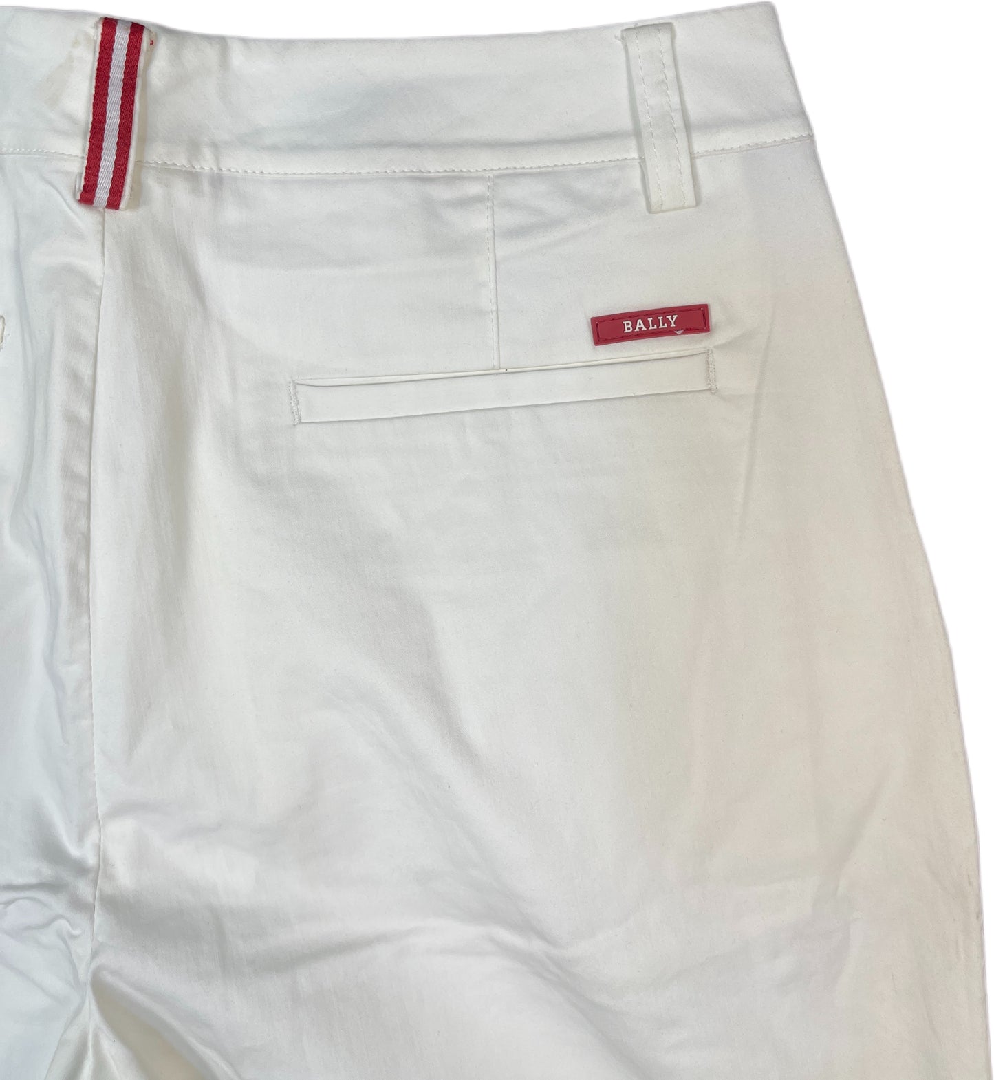 Bally Golf Bermuda Shorts White Cotton Blend M
