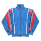 Vintage 80s Adidas Sport Jacket Blue Red - L