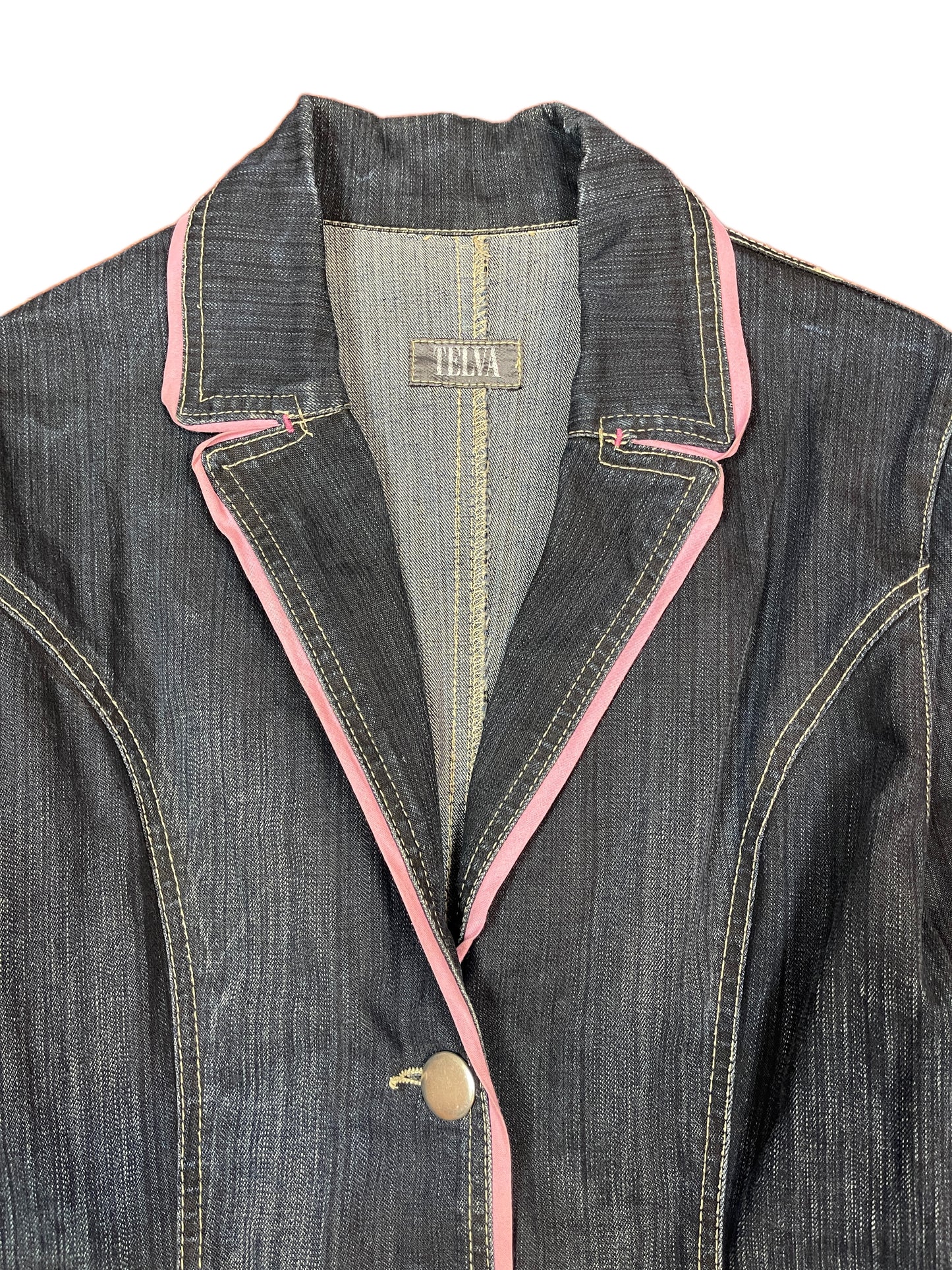 Y2k Telva Denim Jacket Blue - M