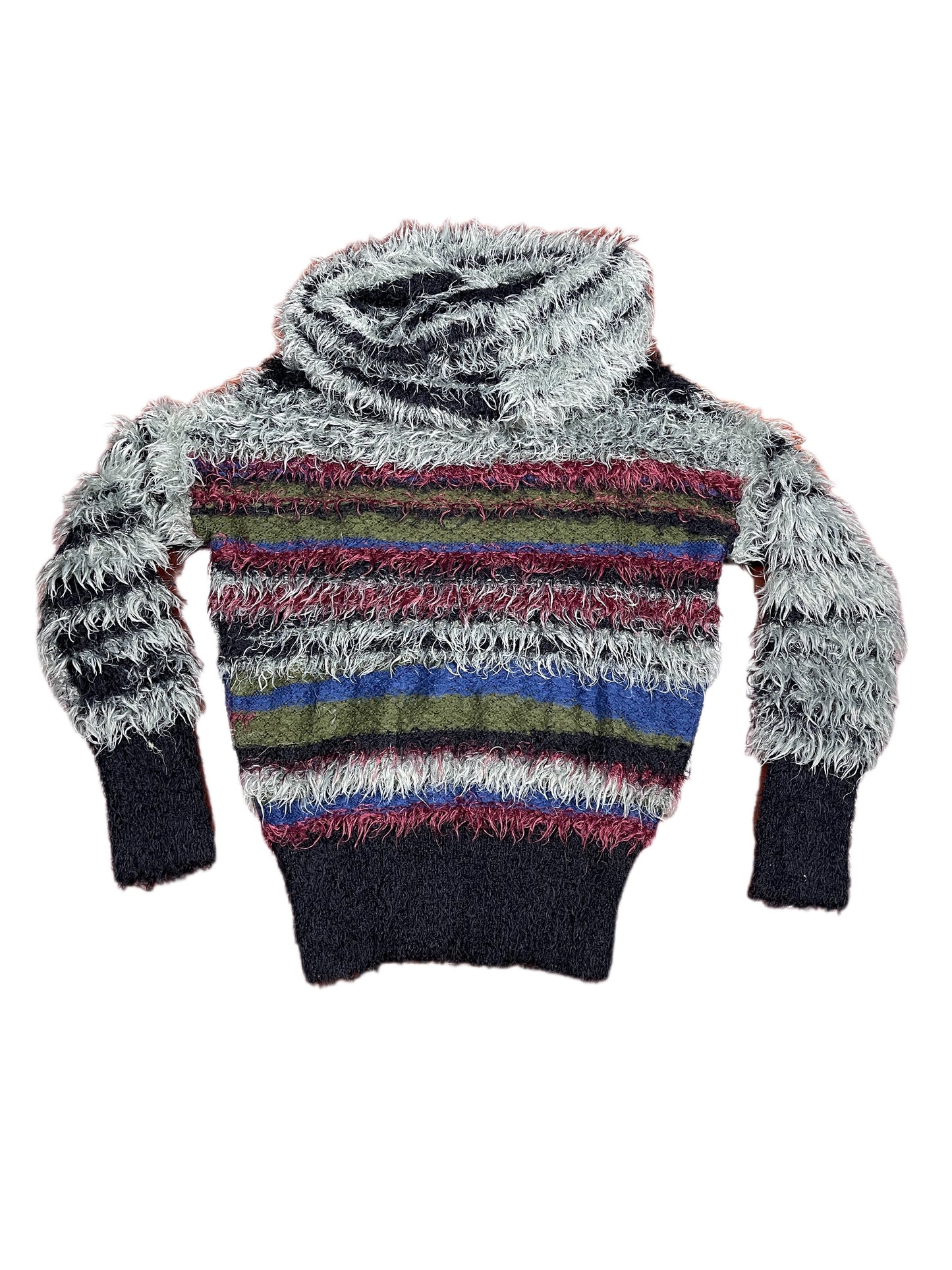 Desigual Knitted Turtleneck Sweatshirt Multicolor - S