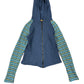 Y2k Cannibal Zip Through Knitted Hoodie Blue XS