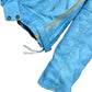 Y2k 2000s Alpha Speeds Racing Leather Jacket Baby Blue S