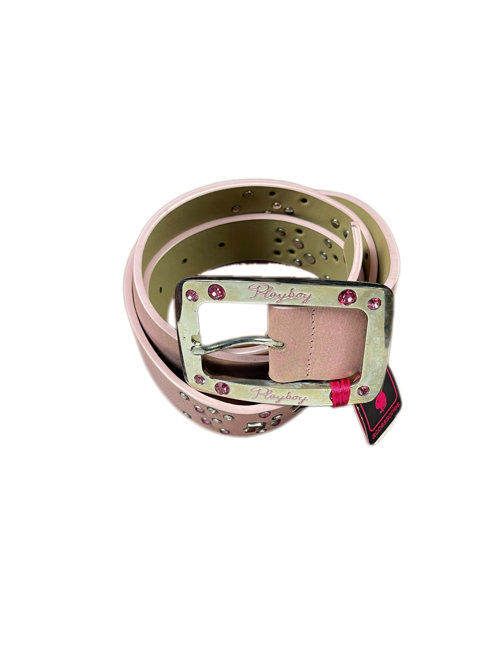 Y2k Playboy Belt Pink 2004