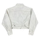 Vintage Chevignon Girl Cropped Denim Jacket White Creme - XL